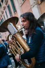 Tiziano Leonardi nella Banda Giacomo Puccini (Foto di Giulia Cerri)