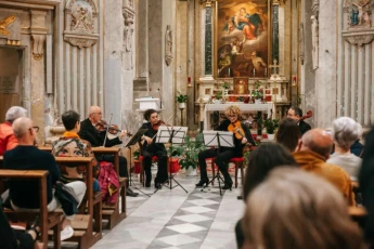 Il Quartetto della Filarmonica di Civitavecchia (Foto di Giulia Cerri)