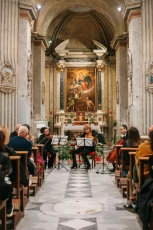 Il Quartetto della Filarmonica di Civitavecchia (Foto di Giulia Cerri)