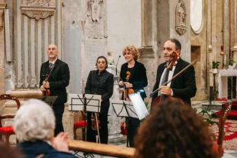 Il Quartetto della Filarmonica di Civitavecchia (Foto di Giulia Cerri)
