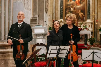 Il Quartetto della Filarmonica di Civitavecchia (Foto di Giulia Cerri)