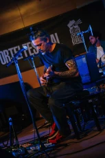 Roberto Angelini sul palco con Luca Carocci (Foto di Giulia Cerri)