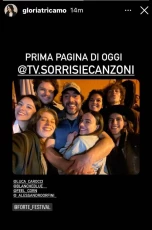 Il selfie post-concerto di Gloria Tricamo con Luca Carocci e Manifesto